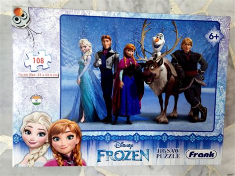 Disney Frozen Jigsaw Puzzle ( 108 Pieces ), Babies & Kids, Infant Playtime on Carousell