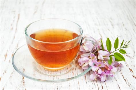 Cup of tea containing tea, acacia, and white | Tea cups, Tea, Pink tea ...