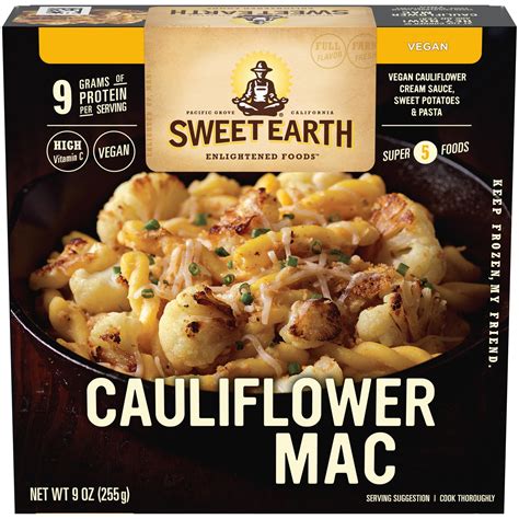 SWEET EARTH Cauliflower Mac 9 oz. Box - Walmart.com - Walmart.com