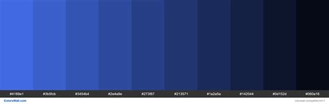 Shades of Royal Blue #4169E1 hex color | Hex colors, Royal blue color code, Blue colour palette