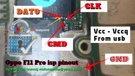 Oppo F11 Pro CPH1969 ISP PinOUT | Test Point