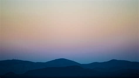 Download wallpaper 2560x1440 mountains, sky, horizon, sunset widescreen 16:9 hd background