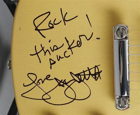 JOAN JETT AUTOGRAPHED GUITAR - Current price: $0