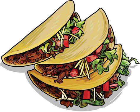 Tacos clipart coloring, Tacos coloring Transparent FREE for download on ...