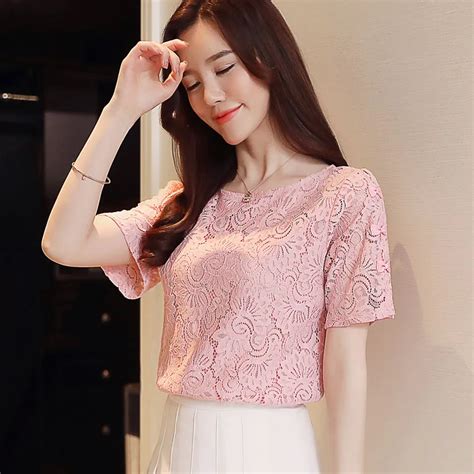 Lace Top Women Sleeveless Summer Tops New Korean Style Elegant Hollow ...