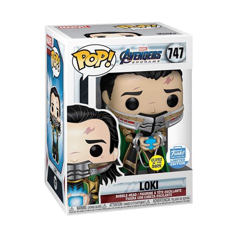 Funko Pop! Marvel: Avengers Endgame - Loki with Glow-in-The-Dark Tesseract stock finder alerts ...