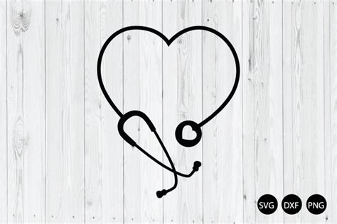 Stethoscope Heart SVG, Nurse SVG, Nurse Monogram SVG (545195) | Cut ...