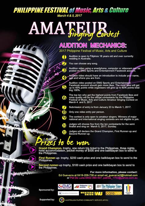 Philippine Festival to hold Amateur Singing Contest | The Philippine Times