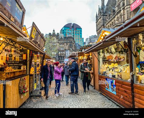 Manchester Christmas market Stock Photo - Alamy