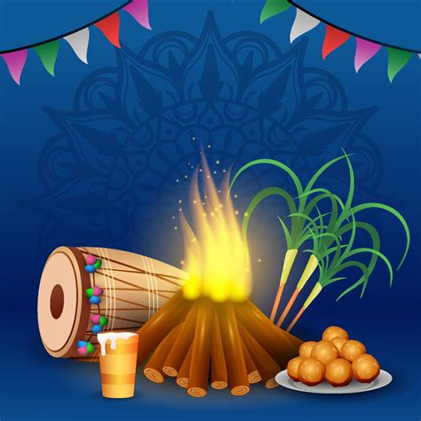 Lohri Festival Background 15199230 Vector Art at Vecteezy