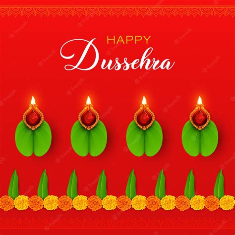 Premium Vector | Happy Dussehra Vijayadashami festival Navratri Durga Puja