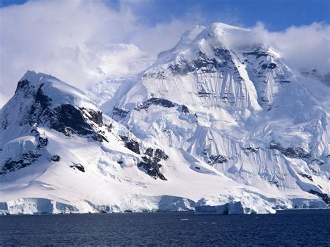 Wallpaper : mountains, stones, snow, winter, clouds, iceberg, cold ...