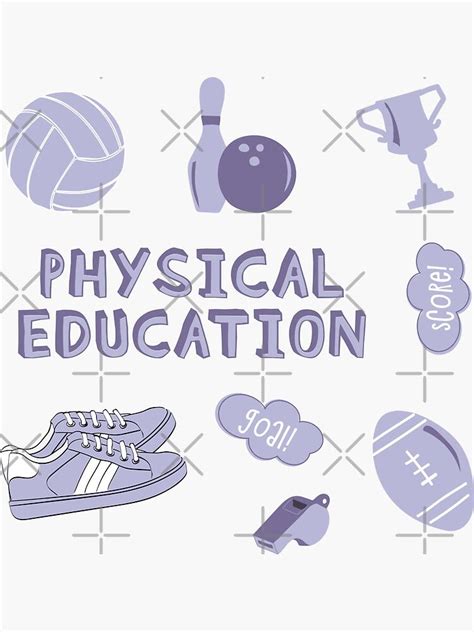 Light Purple Physical Education School Subject Sticker Pack Sticker by ...