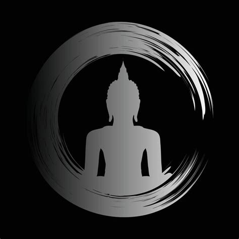 Black Buddha silhouette against Dark background. yoga | Black buddha, Dark backgrounds, Buddha