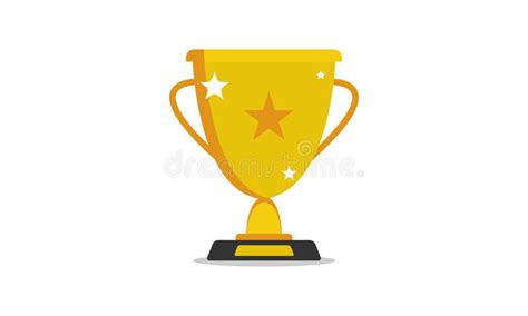 Gold Trophy Cup,gold Cup Isolated on White Background Stock Vector ...