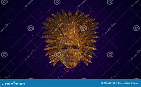 Rio Carnival Masks with Glitter and Sparkles Stock Illustration ...