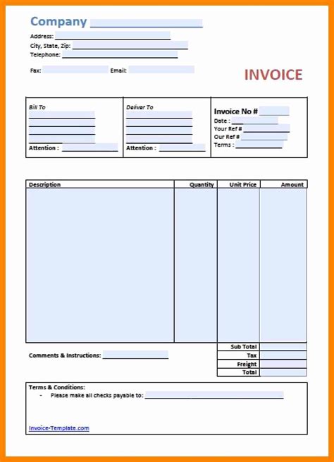 Microsoft Access Invoice Template