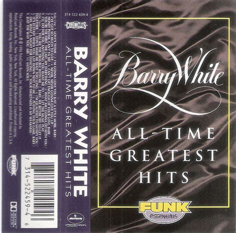 Barry White - All-Time Greatest Hits (1994, Cassette) | Discogs