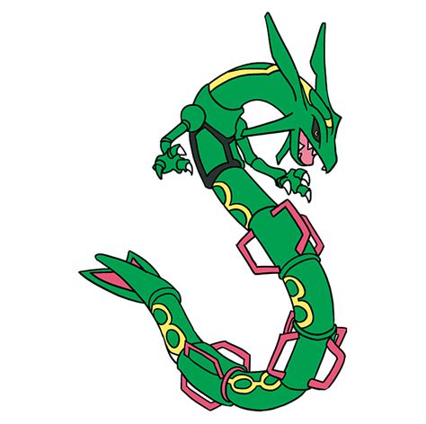 How to Draw Rayquaza Pokémon - Really Easy Drawing Tutorial
