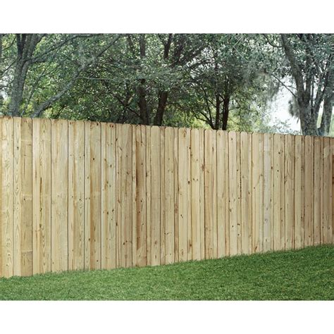 Wood Fencing Pressure Treated Board on Board 6' x 8' Panel ACQ at Lowes.com