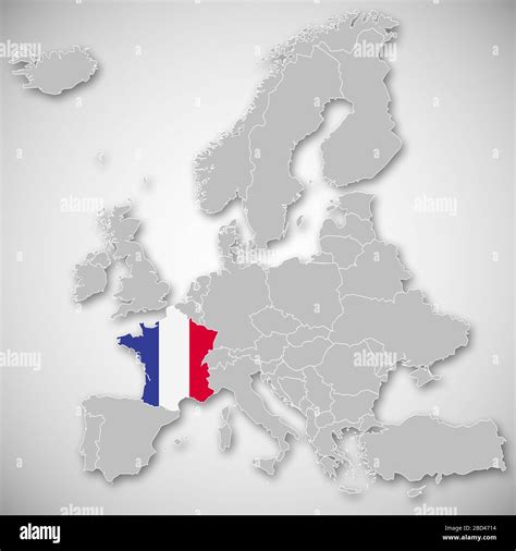 Map of Europe - France Stock Photo - Alamy