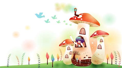 Cartoon Mushroom Wallpapers - Wallpaper Cave