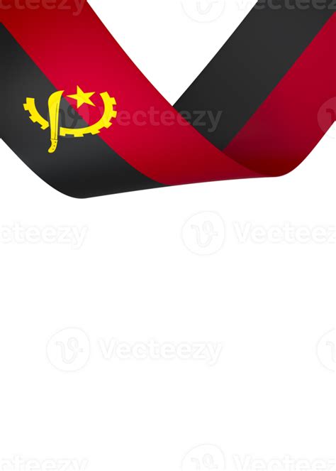 Angola flag element design national independence day banner ribbon png ...