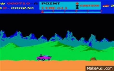 MOON PATROL arcade game by Irem 1982 retro oldskool video game on Make a GIF