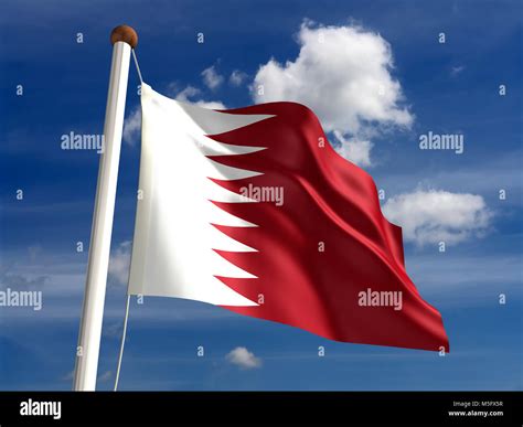 Qatari flag hi-res stock photography and images - Alamy