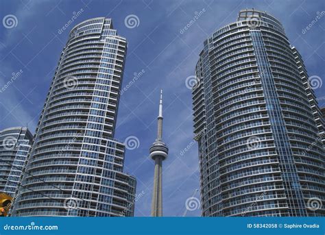 CN Tower in Downtown, Toronto, Ontario, Canada Editorial Stock Photo ...