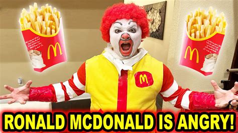 RONALD MCDONALD IS ANGRY! - YouTube