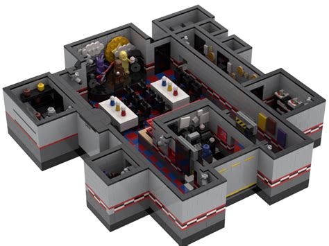 so I mocked up a lego fnaf 1 pizzeria. its a bit small but it think it works well : r ...