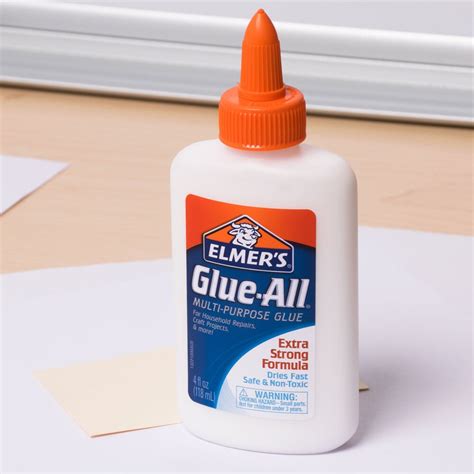 Elmer's E1322 4 oz. Glue-All White Liquid Repositionable Glue | Elmer's EPIE1322