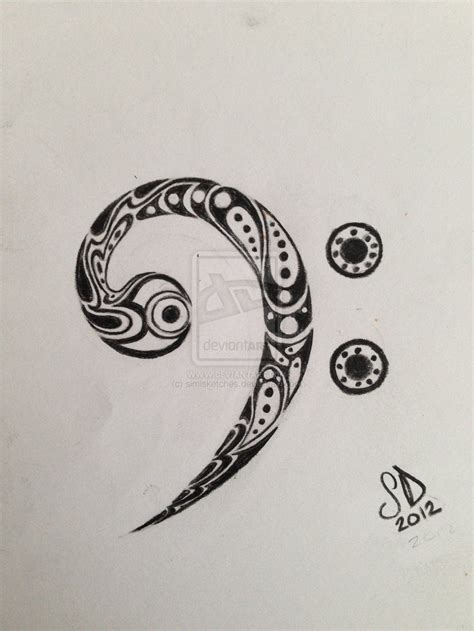 Update more than 74 tribal bass clef tattoo super hot - in.coedo.com.vn