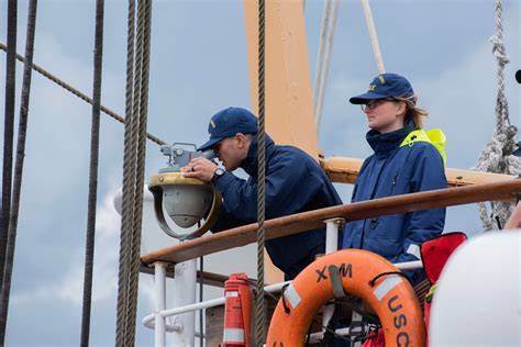 DVIDS - Images - Crew members aboard USCGC Eagle stand watch during transit out of Norwegian ...