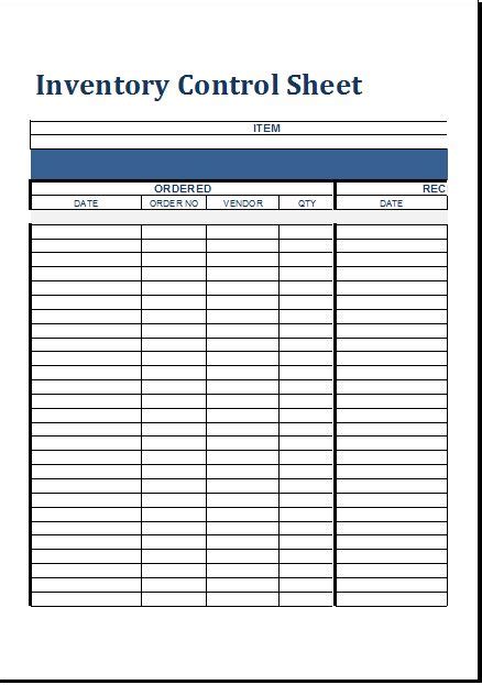 20+ Inventory Checklist Template Excel | DocTemplates