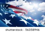 American Flag With Blue Sky Free Stock Photo - Public Domain Pictures
