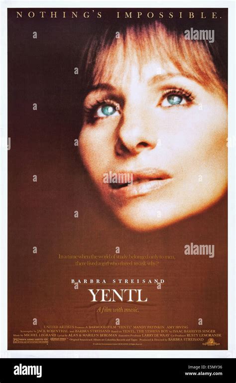 Yentl 1983 poster hi-res stock photography and images - Alamy