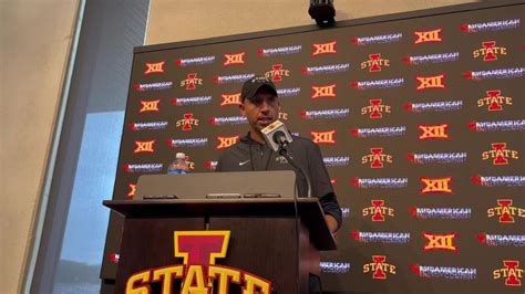 Iowa State football coach Matt Campbell says he’s pleased with the ...