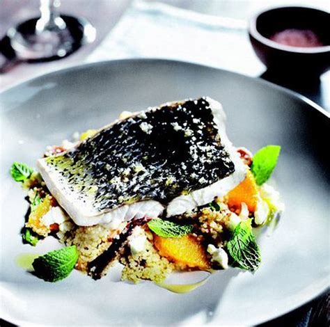 Eatlove – Steamed Jewfish with Orange, Feta, Date and Mint Couscous – Luke Mangan | Minted ...