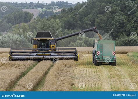 Harvest - Harvesters and Tractors Stock Photo - Image of countryside ...