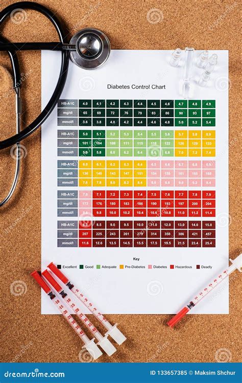 Diabetes control chart stock image. Image of insulin - 133657385