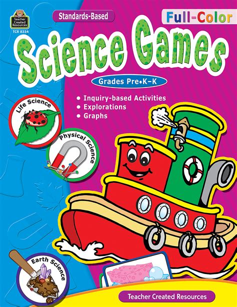 Full-Color Science Games, PreK-K - TCR8334 | Teacher Created Resources