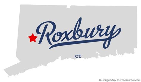 Map of Roxbury, CT, Connecticut