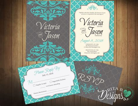 Wedding Invitation Response Cards - jenniemarieweddings