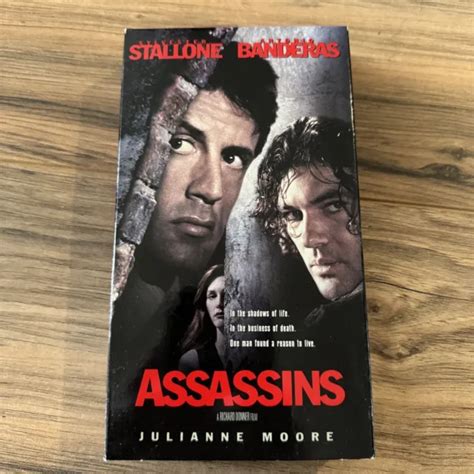 ASSASSINS (VHS, 1996) Antonio Banderas, Sylvester Stallone, 1990's Action Movie $1.58 - PicClick
