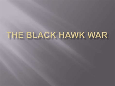 The Black Hawk War