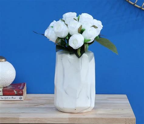 White artificial roses - Buy White artificial roses Online at Best Price in India | Latest White ...