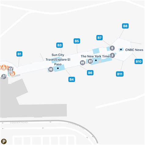 El Paso Airport Map | ELP Terminal Guide