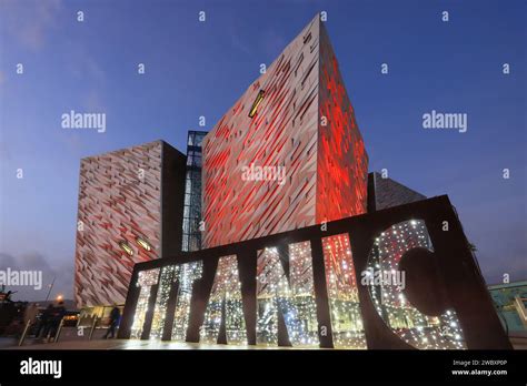 The Titanic Museum illuminated in the Christmas season in the Titanic ...